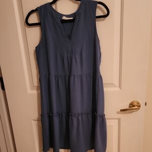 Lucky Brand Sleeveless Indigo Mini Dress